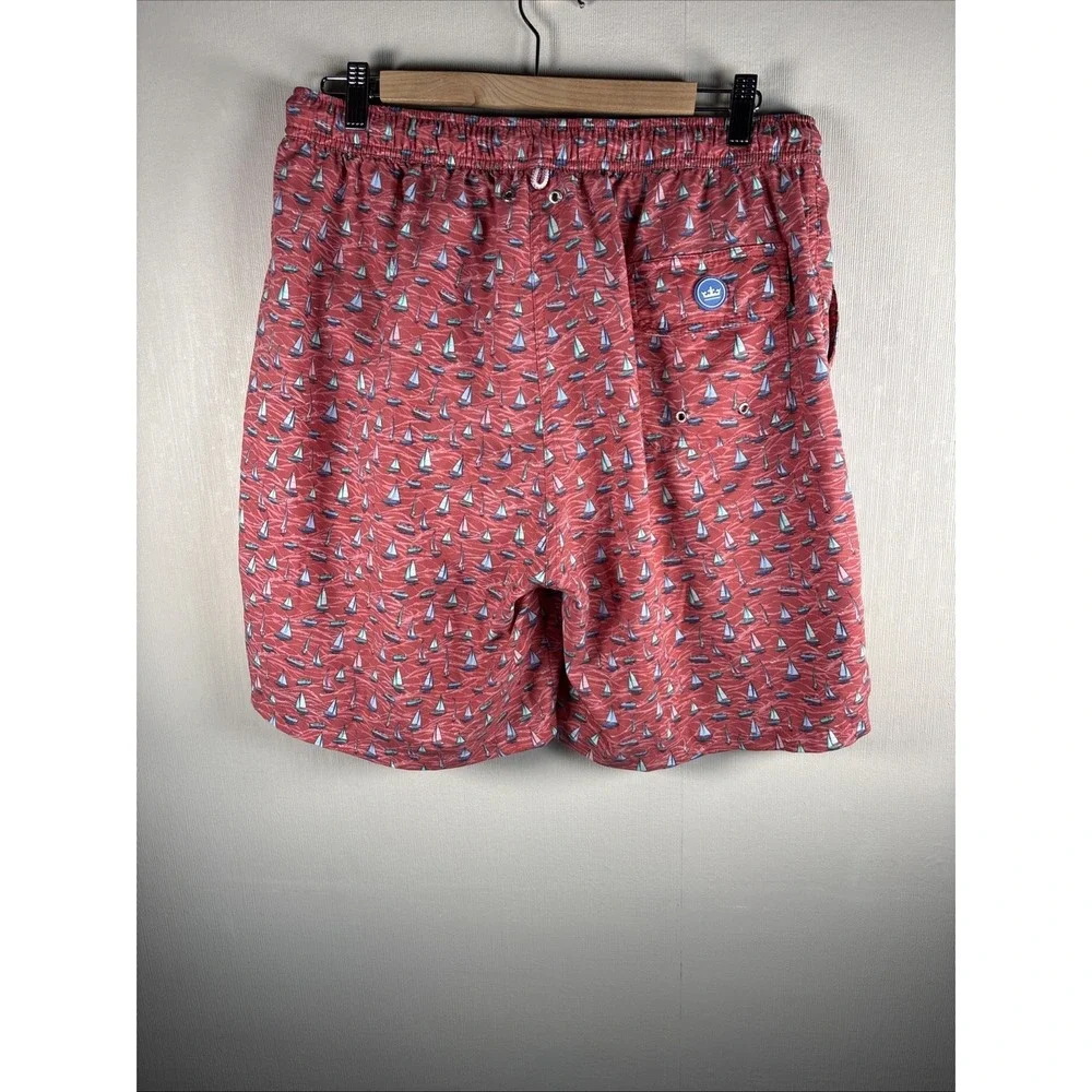 Peter Millar Swim Trunks Mens XL Seaside Collection Sailboat Beach Nautical